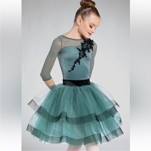 Weissman the games dance ballet dress green size child large